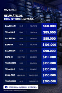 precio de neumaticos en mendoza
